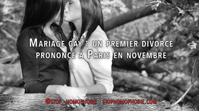 Mariage gay: un premier divorce prononcé à Paris en novembre